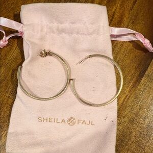 Sheila Fajl Gold Hoop Earrings